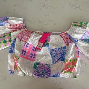 Lilly Pulitzer off the shoulder top